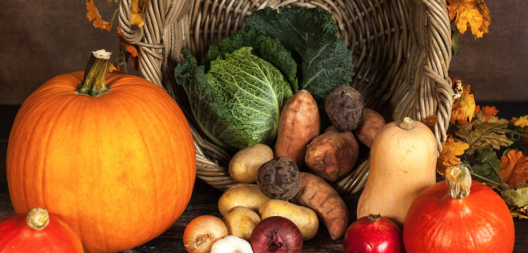 Herbst Lebensmittel Herbstgemüse